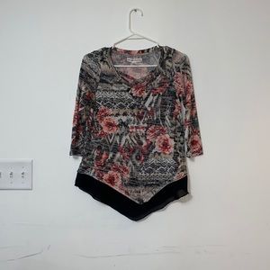 Floral shirt, Brand: New York Laundry size small